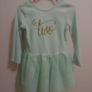 Old Navy dress with "Two" on the front